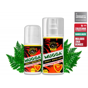 mugga spray i roll deet 50